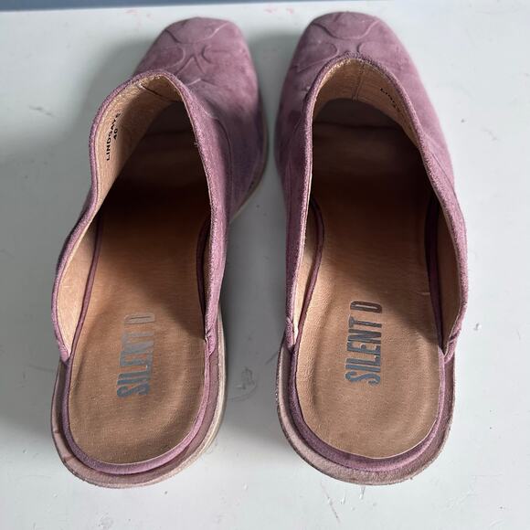 Silent D Anthropologie shoes mules size 9 pink western floral patchwork coastal - Picture 13 of 13